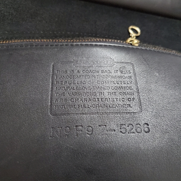 Vintage 90s Coach Beekman Briefcase Black Leather Bag 5266 - Picture 12 of 16